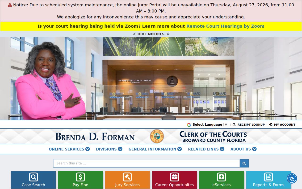 Deerfield Beach residents directory Broward Clerk records